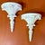 Vintage Palm Beach Regency Serge Roche Style High Gloss White Palm Brackets - Newly Painted For Sale - Image 9 of 12