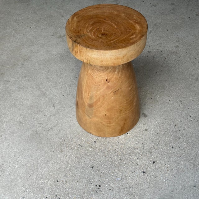 Side Table in Mango Wood, 1980s For Sale - Image 13 of 18