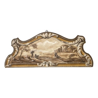 Neo-Classical Italian Painted Headboard, 1800s For Sale
