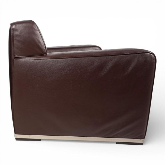 Apta Imprimatur Lounge Chair in Leather by Antonio Citterio for B&B Italia, 1999 For Sale - Image 6 of 14