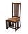Canadel Furniture Solid Oak Mission Style Arts & Crafts Dining Side Chair W. Leather Seat 80110 - Made in Canada For Sale - Image 4 of 11