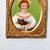 Mid 20th Century Mid-Century Miniature Portrait of Young Woman With Dog Signed Austin in Pressed Filagree Metal Frame For Sale - Image 5 of 11