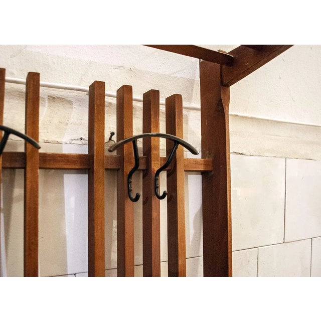 Mid-Century Modern Italian Walnut Rack, 1950s For Sale - Image 3 of 8