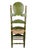 Early 19th Century Antique Spanish Colonial Green and Gilt Ladderback Chair For Sale - Image 5 of 9