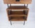Pair of Oiled Walnut 1 Drawer 3 Tier Side End Tables Stands Composite Top Mint! For Sale - Image 12 of 14