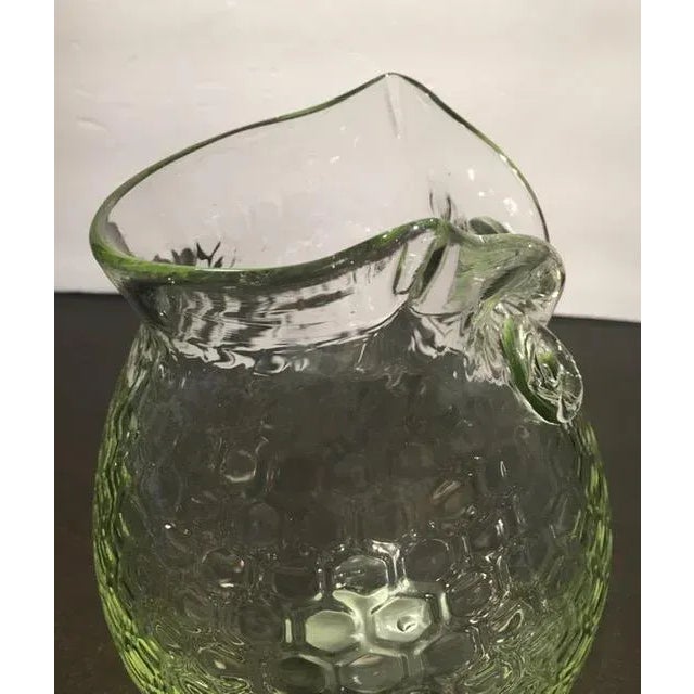 Clear Honeycomb Owl Vase For Sale - Image 6 of 9