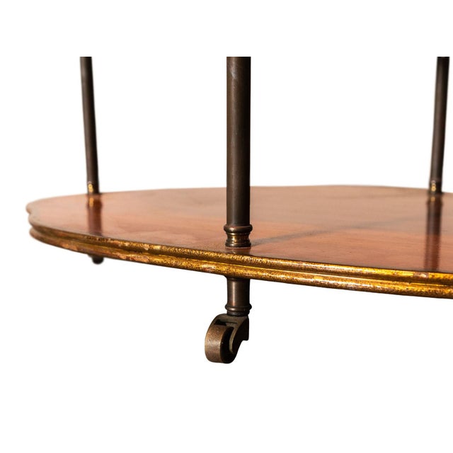 1900 - 1909 Antique Lobed 3-Tier Table For Sale - Image 5 of 5