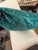 Textile Green Sheared Velvet-Blend Pillow With New Insert For Sale - Image 7 of 8