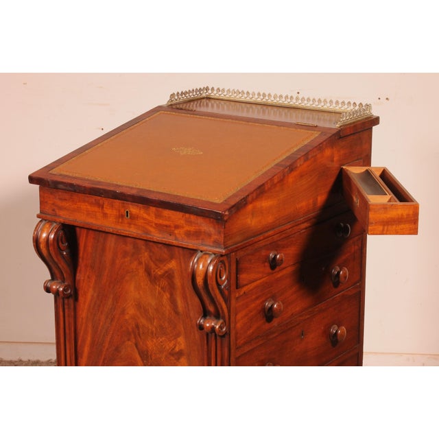 Regency Mahogany Davenport with Tilting Mechanism, 1810s For Sale - Image 3 of 13