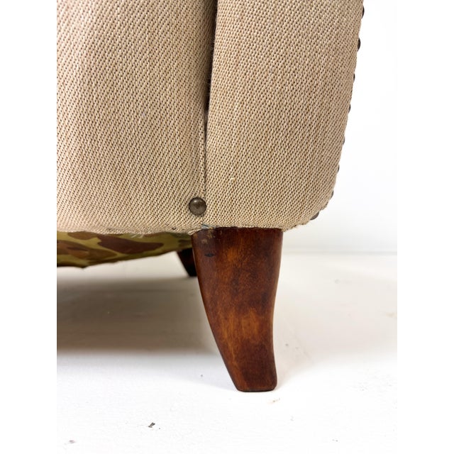 Beige 1950's Swedish Lounge Chair by Olle Sjögren For Sale - Image 8 of 10