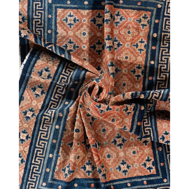 Weaving in Peking began around 1900 during the revival of Chinese carpet manufacturing when the other weaving areas such...