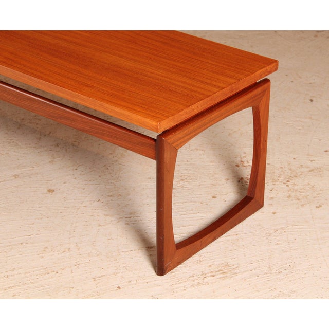 Brown Long Mid-Century Quadrille Coffee Table in Teak from G-Plan, 1960s For Sale - Image 8 of 10