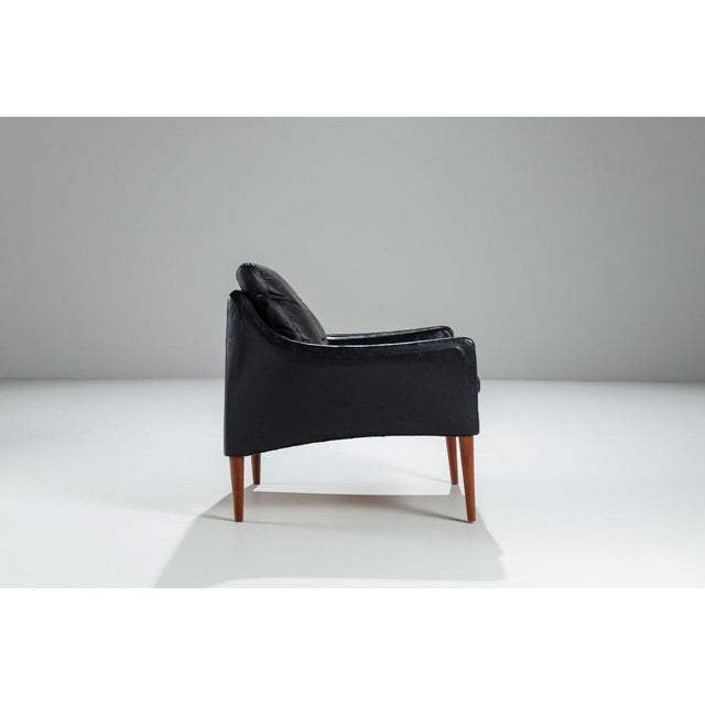 Hans Olsen Model 800 Lounge Chair in Leather by Hans Olsen for CS Mobler, 1958 For Sale - Image 4 of 12