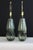 Mid 20th Century Mezza Murano Style Sage Green Lamps - a Pair For Sale - Image 11 of 11