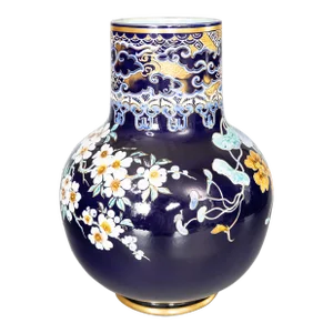Monumental Antique 19th Century French Sarreguemines Majolica Vase