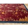 Red 1920s Red Floral Modern Antique Chinese Art Deco Rug 10'x 13' 6" Handknotted Wool Carpet For Sale - Image 8 of 9