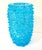 Glass Pair of Art Deco Style Italian Aquamarine Murano Glass Centerpiece Vases For Sale - Image 7 of 10