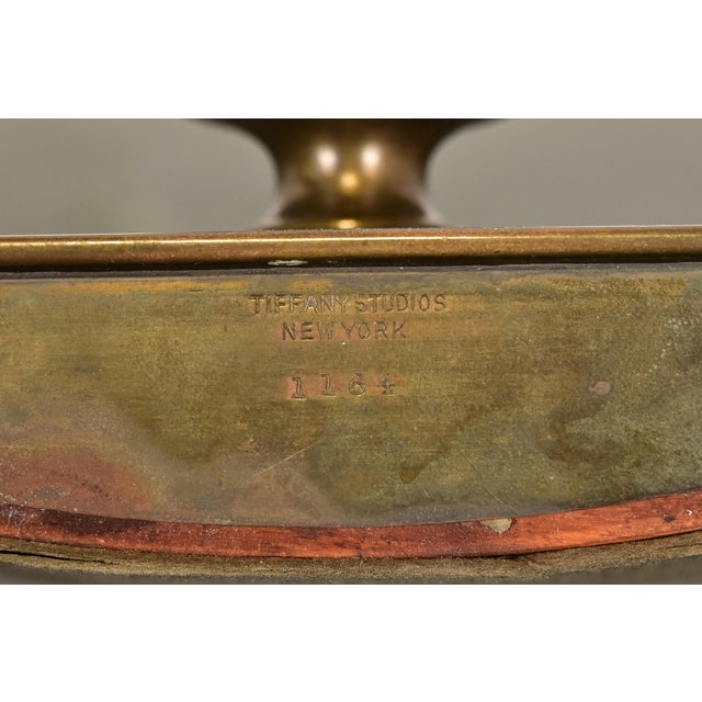 Tiffany Studios New York Bronze and Abalone Rocker Blotter For Sale - Image 9 of 11