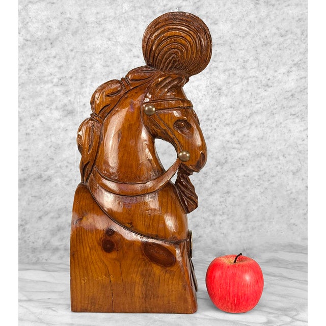 Vintage Equestrian Show Horse Carved Wood Sculpture, c. Mid 20th Century - Pairs Nicely with Many Traditional & Eclectic...