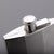 1940s Vintage English Silver Hip Flask, Birmingham, 1948 For Sale - Image 5 of 8