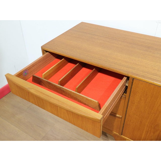 Mid Century Modern Vintage Teak Credenza Sideboard by McIntosh Danish Style For Sale - Image 12 of 15