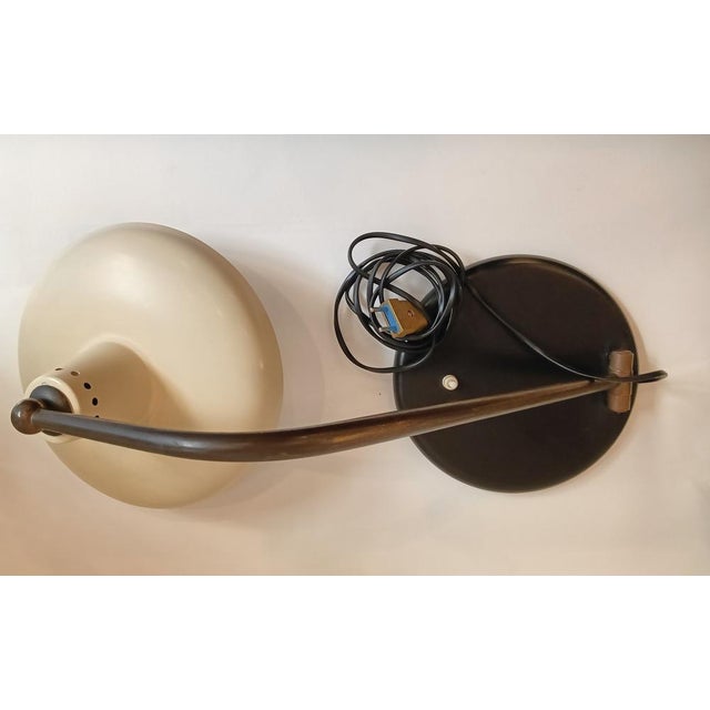 Large Desk Lamp in Brass and White Steel, Italy, 1950s For Sale - Image 14 of 17