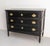 French commode chest of drawers in the Louis XVI style. Wood and brass. This chest of drawers has been refinished with...