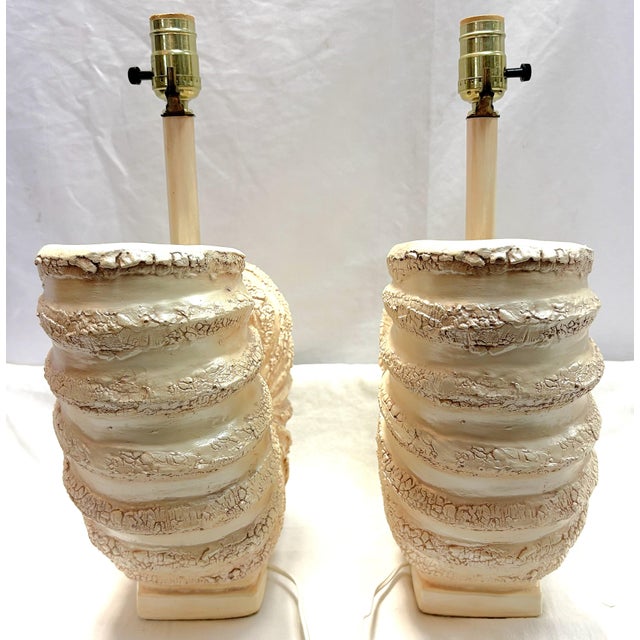C1980's Palm Beach Chic Nautilus Shell Table Lamps- A Pair For Sale - Image 9 of 18