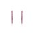 Sleek Design Natural Ruby Vertical Linear Bar Earrings for Girlfriend- 2 Pieces For Sale - Image 4 of 11
