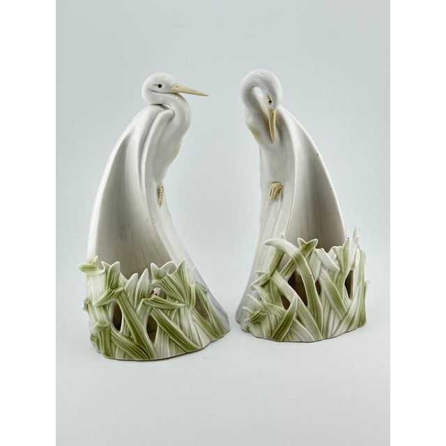 Vintage Crane Candle Holders For Sale - Image 11 of 12