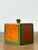 This charming vintage primitive wood box is a masterful example of mid-century folk art, blending rustic texture with a...