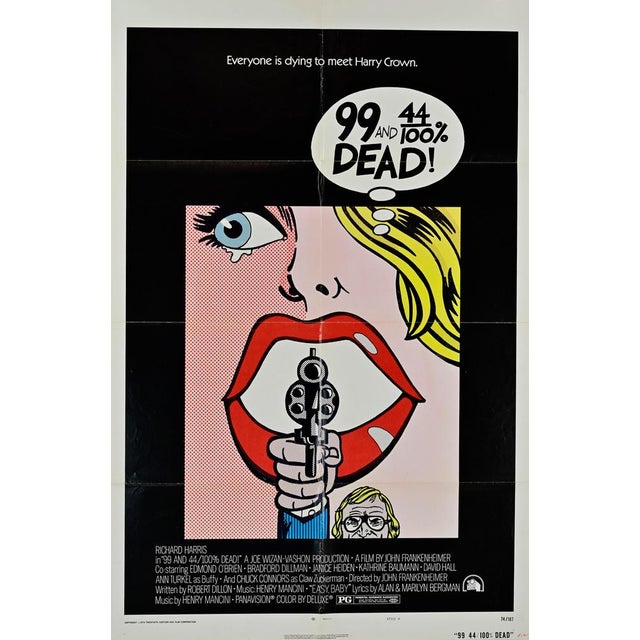 1970s 99 and 44/100% Dead Film Poster, USA, 1974 For Sale - Image 5 of 6