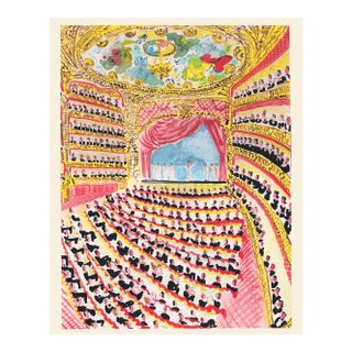 "Evening at Lincoln Center" Contemporary Figurative Print by Pauline De Roussy De Sales For Sale