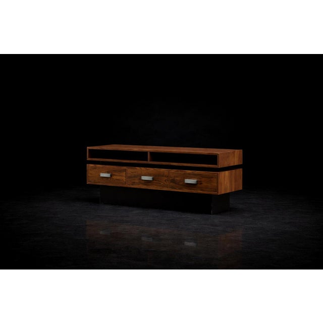 Vintage Scandinavian Ambassador Console with Mirror from Fröseke Nybrofabriken Ab, 1970s, Set of 2 For Sale - Image 9 of 18