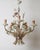 This beautiful Italian chandelier is truly special, adorned with a stunning bouquet of roses and bellflowers, making it a...