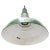 Industrial Vintage British Industrial Green Enamel Pendant Light For Sale - Image 3 of 5