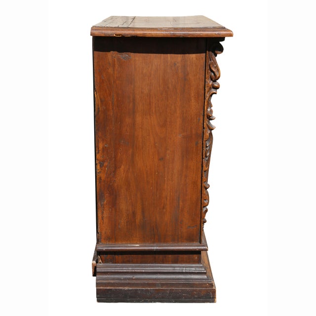 Italian Baroque Walnut Commode For Sale - Image 9 of 12