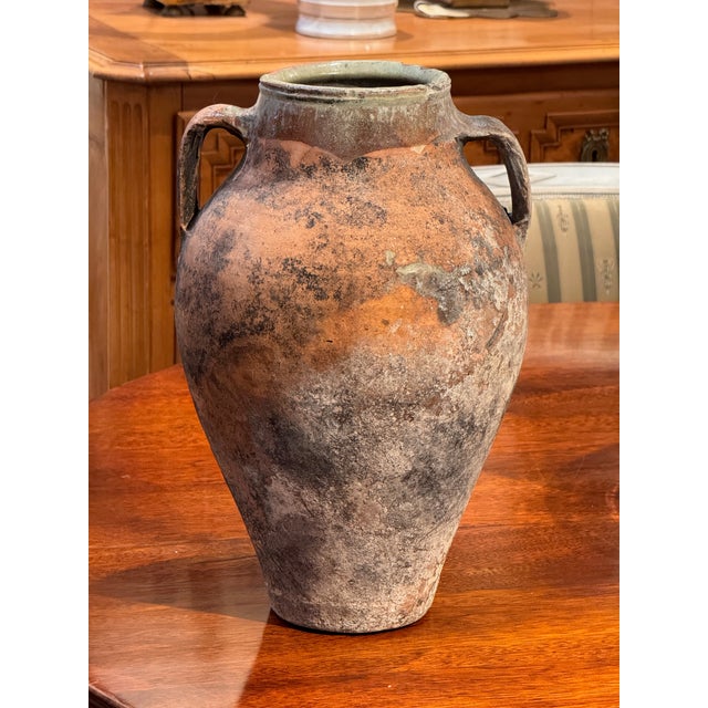 Ceramic Antique Terra Cotta Jug For Sale - Image 7 of 9