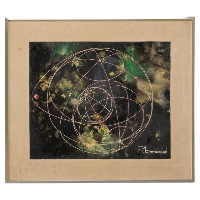 20th Century Belgian Artwork With Metal Frame For Sale - Image 15 of 18