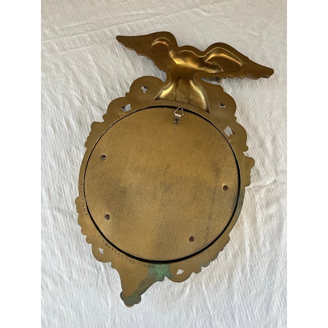 Syroco Vintage Federalist Eagle Convex Mirror For Sale - Image 4 of 7