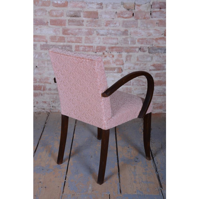 1930s Vintage Art Deco French Chair in Walnut by Jules Leleu, 1930s For Sale - Image 5 of 13