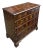 Queen Anne Burl Oyster Veneer Chest of Drawers For Sale