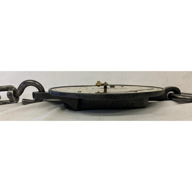 Antique 100 Lb Capacity Brass Salter Spring Balance Scale #20 T From England - Circa 1920 For Sale - Image 9 of 13