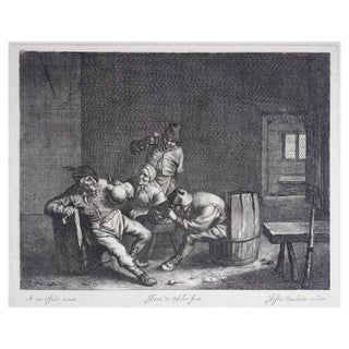 In a Tavern, Adriaen van Ostade, Paper and Engraving For Sale