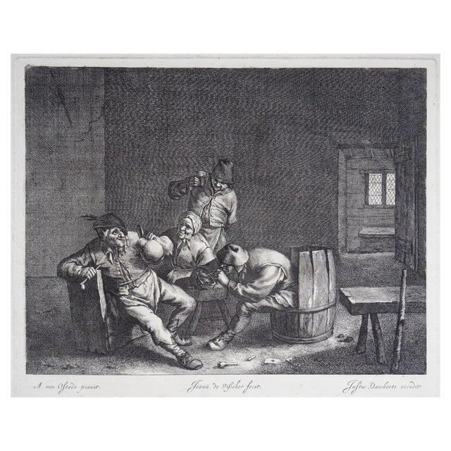 In a Tavern, Adriaen van Ostade, Paper and Engraving For Sale