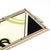 Art Deco Eglomise Cubist Graphic Geometric Motif Tray W/ Cream Lacquered Border For Sale - Image 9 of 12