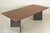 Wood Large Dining Table in Walnut, Germany, 1980s For Sale - Image 7 of 16