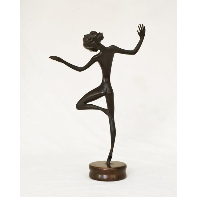 1920s Franz Hagenauer, Nude Dancer, 1920s, Brass For Sale - Image 5 of 10