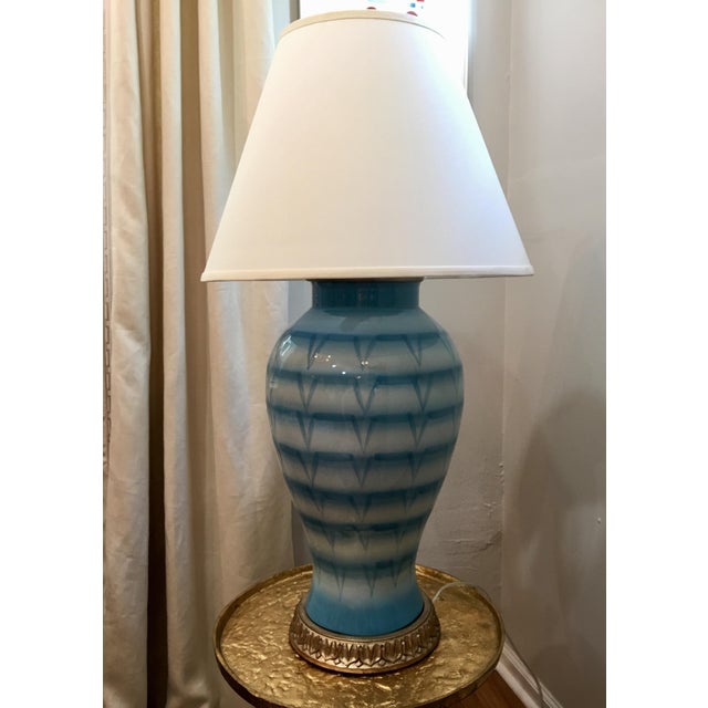 Turquoise Ceramic Lamp Chairish