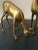Mid 20th Century Vintage Brass Pair of Deer For Sale - Image 9 of 10